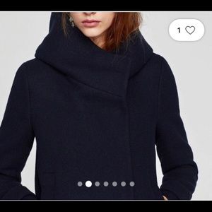 wraparound collar zara down high neck puffer coat